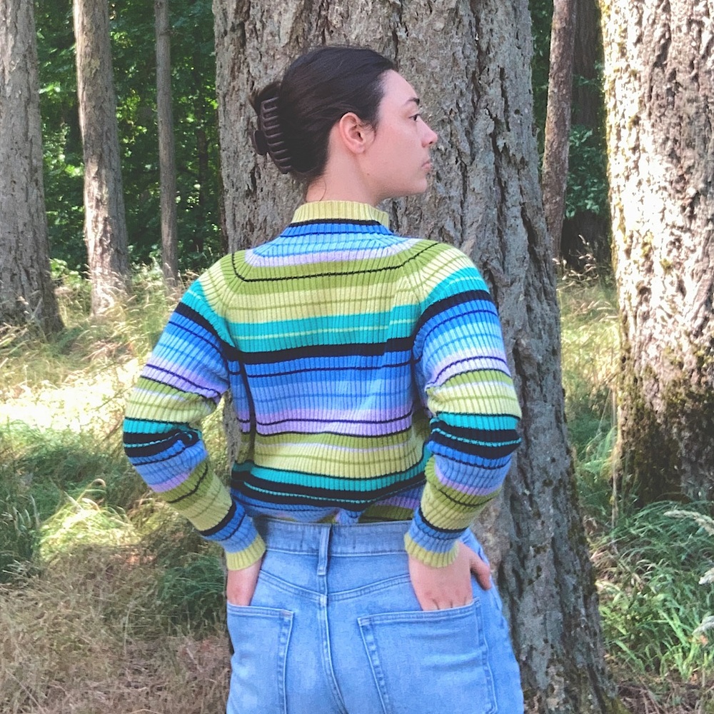 Colorful St. John’s Bay turtleneck sweater